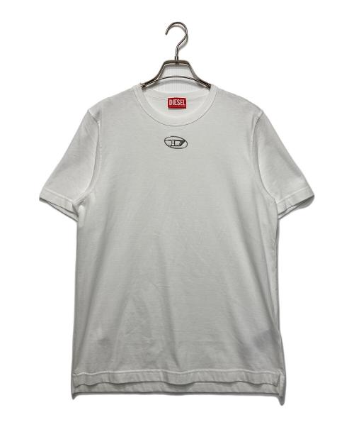 DIESEL（ディーゼル）DIESEL (ディーゼル) オーバルDロゴTシャツ ホワイト サイズ:XSの古着・服飾アイテム