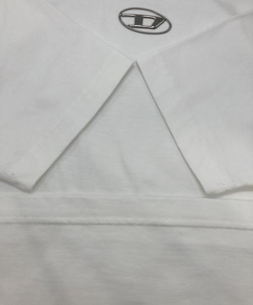 DIESEL（ディーゼル）DIESEL (ディーゼル) オーバルDロゴTシャツ ホワイト サイズ:XSの古着・服飾アイテム