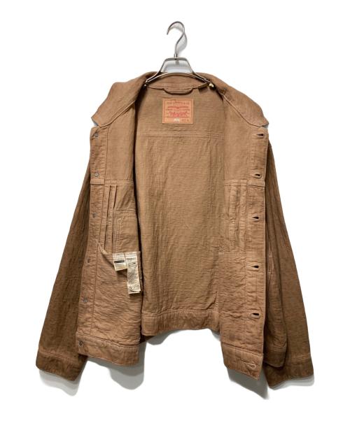 LEVI'S（リーバイス）LEVI'S (リーバイス) stussy (ステューシー) JACQUARD トラッカージャケット ブラウン サイズ:XXLの古着・服飾アイテム