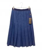 GUCCIグッチ）の古着「プリーツスカート　419425」｜ネイビー