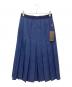 GUCCI（グッチ）の古着「プリーツスカート　419425」｜ネイビー