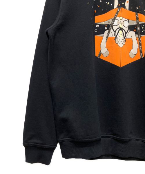 HERMES（エルメス）HERMES (エルメス) ボワットシュルプリーズ クルーネックスウェット ネイビー サイズ:Lの古着・服飾アイテム