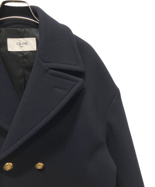 CELINE（セリーヌ）CELINE (セリーヌ) ルーズPコート ネイビー サイズ:36の古着・服飾アイテム