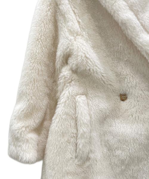 MaxMara（マックスマーラ）MaxMara (マックスマーラ) テッドガール テディベア アルパカ ウール コート オフホワイト サイズ:Sの古着・服飾アイテム