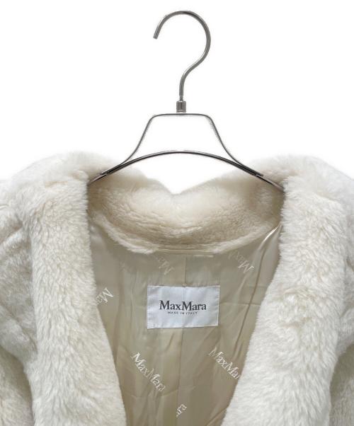 MaxMara（マックスマーラ）MaxMara (マックスマーラ) テッドガール テディベア アルパカ ウール コート オフホワイト サイズ:Sの古着・服飾アイテム