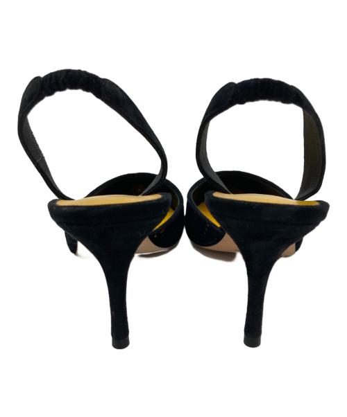 Manolo Blahnik（マノロブラニク）Manolo Blahnik (マノロブラニク) スリングバックパンプス ブラック サイズ:37　2/1の古着・服飾アイテム