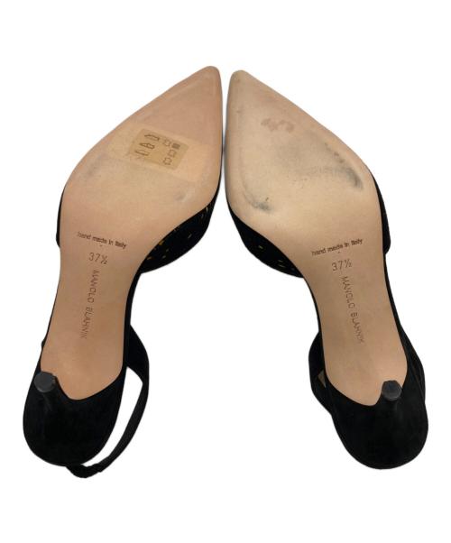 Manolo Blahnik（マノロブラニク）Manolo Blahnik (マノロブラニク) スリングバックパンプス ブラック サイズ:37　2/1の古着・服飾アイテム
