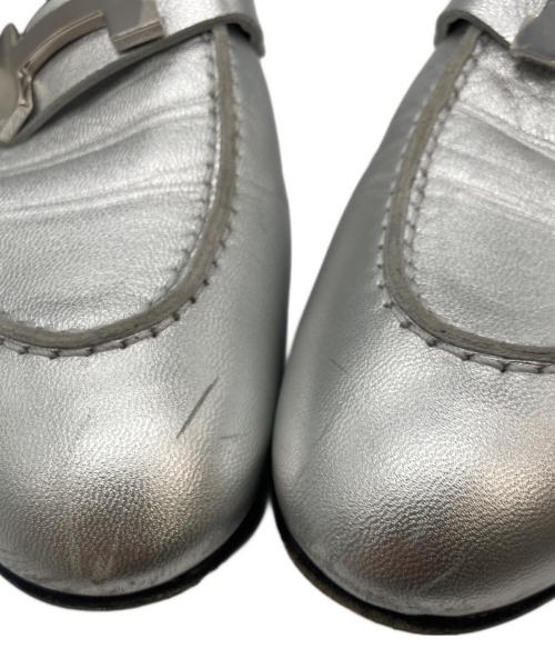 HERMES（エルメス）HERMES (エルメス) コンスタンスローファー シルバー サイズ:38の古着・服飾アイテム