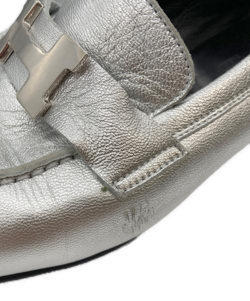 HERMES（エルメス）HERMES (エルメス) コンスタンスローファー シルバー サイズ:38の古着・服飾アイテム