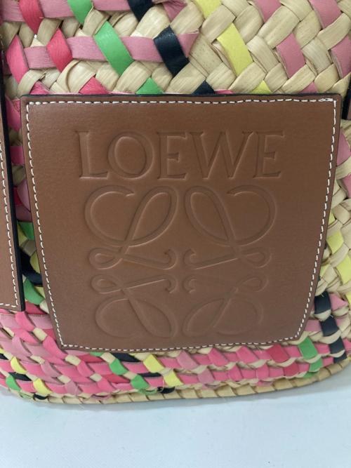LOEWE（ロエベ）LOEWE (ロエベ) アナグラムストローバッグＭ サイズ:-の古着・服飾アイテム