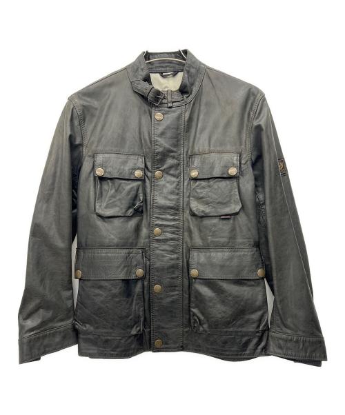 BELSTAFF（ベルスタッフ）BELSTAFF (ベルスタッフ) Leather Brad Jacket ブラック サイズ:Sの古着・服飾アイテム