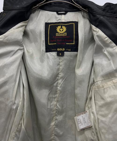 BELSTAFF（ベルスタッフ）BELSTAFF (ベルスタッフ) Leather Brad Jacket ブラック サイズ:Sの古着・服飾アイテム