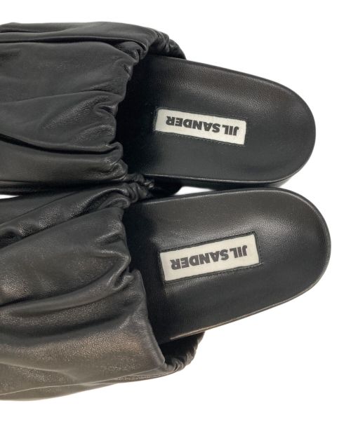 JIL SANDER（ジルサンダー）JIL SANDER (ジルサンダー) SLIDES SANDAL ブラック サイズ:23cm(36)の古着・服飾アイテム