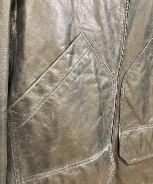 MAISON SPECIAL（メゾンスペシャル）MAISON SPECIAL (メゾンスペシャル) Buffalo Leather Single Riders Jacket ブラックの古着・服飾アイテム