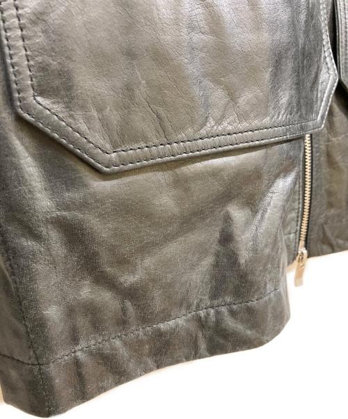 MAISON SPECIAL（メゾンスペシャル）MAISON SPECIAL (メゾンスペシャル) Buffalo Leather Single Riders Jacket ブラックの古着・服飾アイテム
