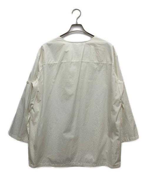 HERMES（エルメス）HERMES (エルメス) プルオーバーシャツ ホワイト サイズ:40の古着・服飾アイテム