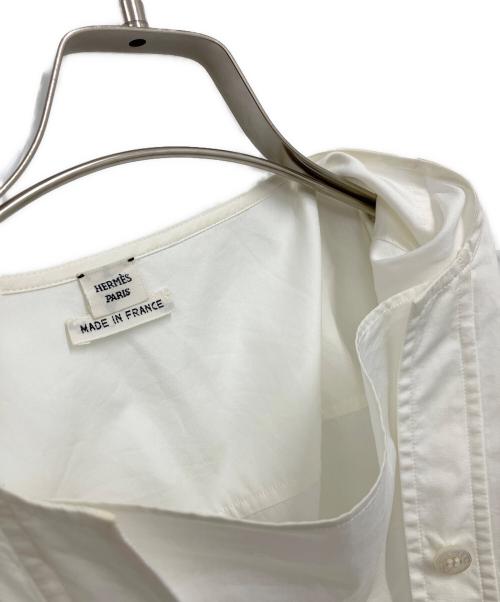 HERMES（エルメス）HERMES (エルメス) プルオーバーシャツ ホワイト サイズ:40の古着・服飾アイテム