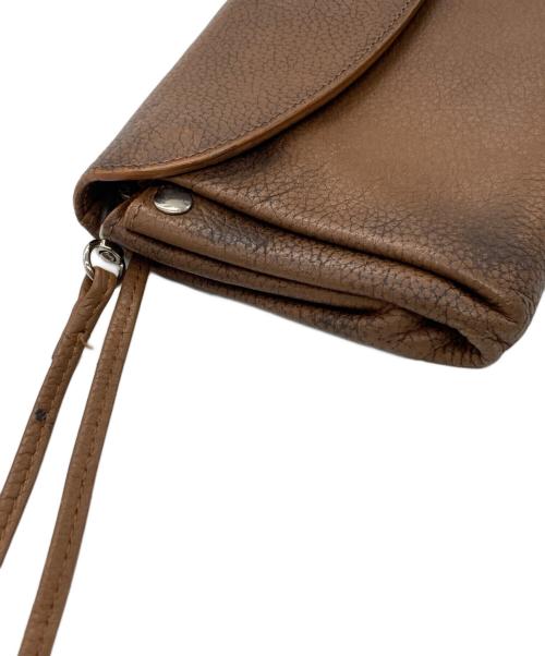 Maison Margiela（メゾンマルジェラ）Maison Margiela (メゾンマルジェラ) ショルダーウォレット ブラウンの古着・服飾アイテム
