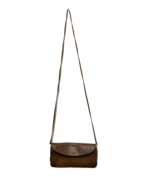 Maison Margiela（メゾンマルジェラ）Maison Margiela (メゾンマルジェラ) ショルダーウォレット ブラウンの古着・服飾アイテム