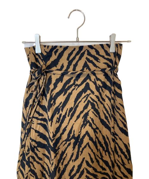 JANE SMITH（ジェーンスミス）JANE SMITH (ジェーンスミス) 巻きスカート 22SSK-#303L ブラウン サイズ:36の古着・服飾アイテム