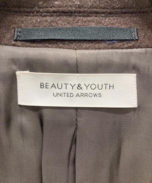 BEAUTY&YOUTH（ビューティーアンドユース）BEAUTY&YOUTH (ビューティーアンドユース) ソリッド メルトン チェスターコート ブラウン サイズ:Sの古着・服飾アイテム