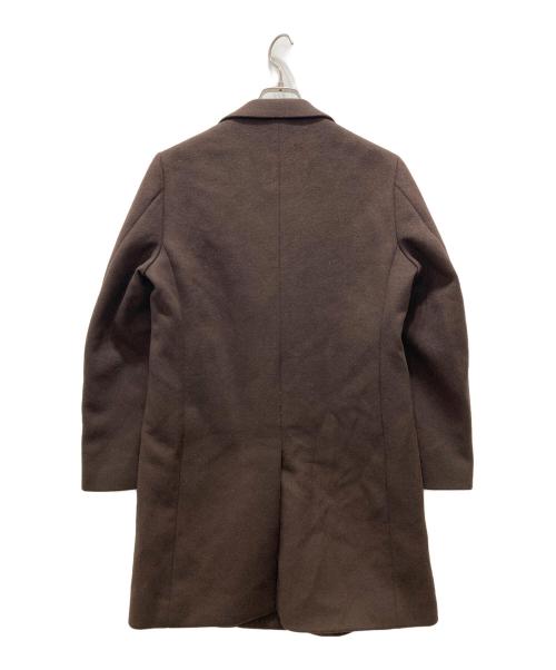 BEAUTY&YOUTH（ビューティーアンドユース）BEAUTY&YOUTH (ビューティーアンドユース) ソリッド メルトン チェスターコート ブラウン サイズ:Sの古着・服飾アイテム