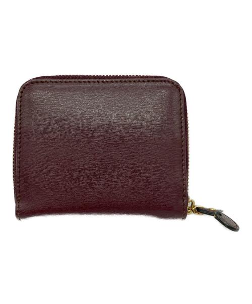 Salvatore Ferragamo（サルヴァトーレ フェラガモ）Salvatore Ferragamo (サルヴァトーレ フェラガモ) ガンチーニ 2つ折りラウンドジップ財布 バーガンディーの古着・服飾アイテム