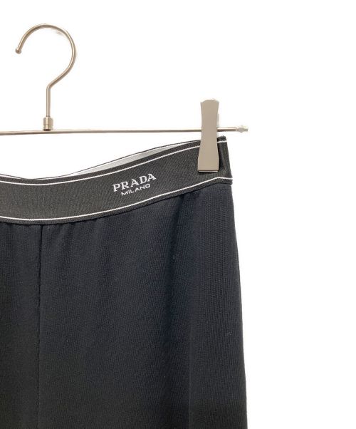PRADA（プラダ）PRADA (プラダ) ロゴウエストスウェットパンツ ブラック サイズ:Sの古着・服飾アイテム