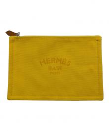 HERMES（エルメス）の古着「ヨッティングポーチ PM」｜イエロー
