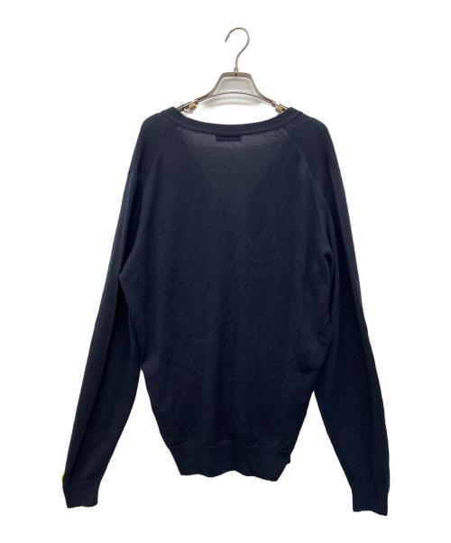 JOHN SMEDLEY（ジョンスメドレー）JOHN SMEDLEY (ジョンスメドレー) ウールカーディガン ネイビー サイズ:XLの古着・服飾アイテム