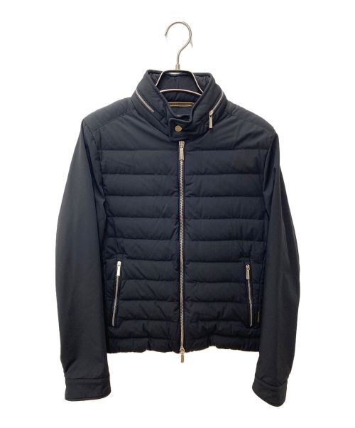 MOORER（ムーレー）MOORER (ムーレー) FILIPPO  ダウン切替ブルゾン 258-41814 ブラック サイズ:44の古着・服飾アイテム