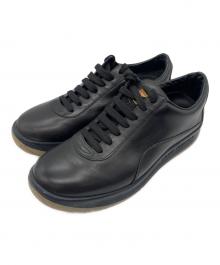 LOUIS VUITTON（ルイ ヴィトン）の古着「レザースニーカー」｜ブラック