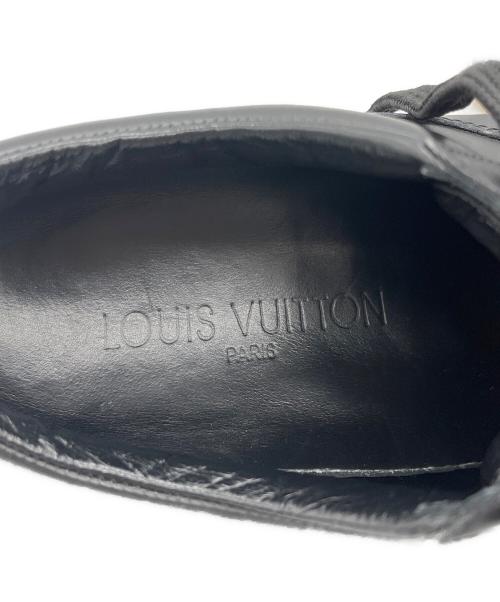 LOUIS VUITTON（ルイ ヴィトン）LOUIS VUITTON (ルイ ヴィトン) レザースニーカー ブラック サイズ:35の古着・服飾アイテム