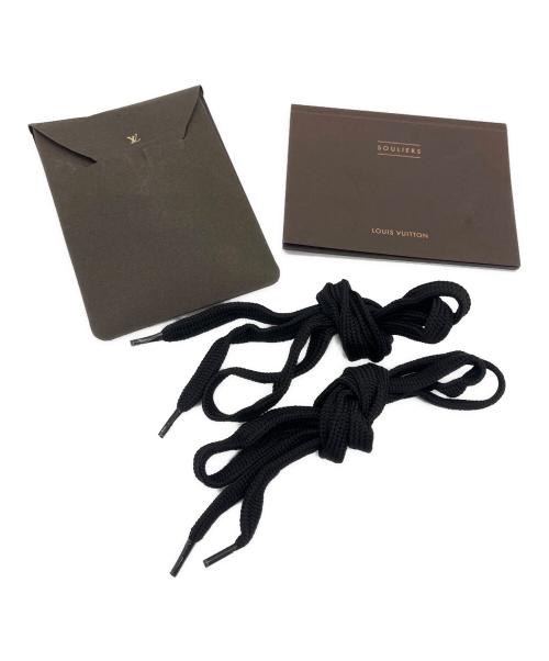 LOUIS VUITTON（ルイ ヴィトン）LOUIS VUITTON (ルイ ヴィトン) レザースニーカー ブラック サイズ:35の古着・服飾アイテム