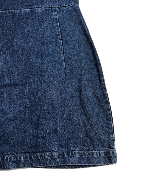 ROTATE（ロテート）ROTATE (ロテート) Kim Ruched Chambray Mini Dress インディゴ サイズ:38の古着・服飾アイテム