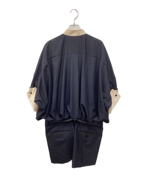 sacai（サカイ）sacai (サカイ) Suiting Mix Dress ネイビー サイズ:SIZE 2の古着・服飾アイテム