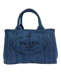 中古・古着通販】PRADA (プラダ) デニムクラッチバッグ インディゴ