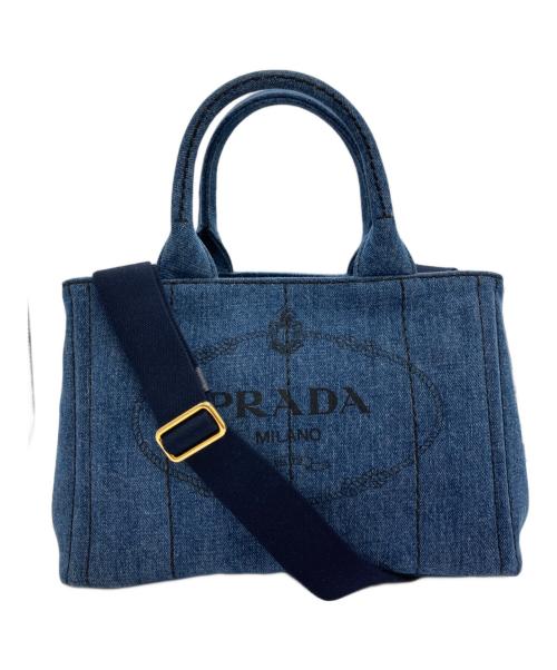 PRADA（プラダ）PRADA (プラダ) デニム2WAYバッグ インディゴ サイズ:-の古着・服飾アイテム