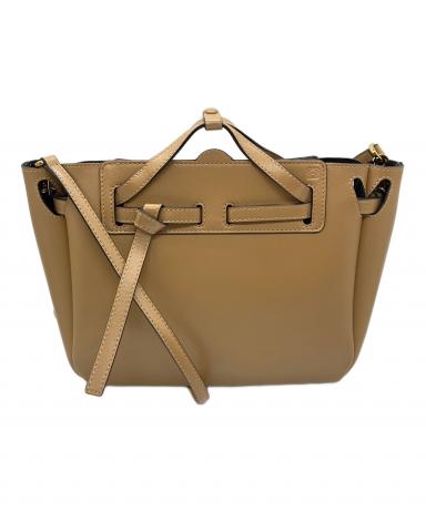 美品 ロエベ LOEWE ショルダーバッグ ラゾ ミニ 2way ベージュ 美品