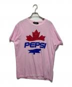 DSQUARED2ディースクエアード）の古着「PEPSIプリントTシャツ」｜ピンク