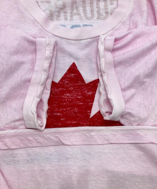 DSQUARED2（ディースクエアード）DSQUARED2 (ディースクエアード) PEPSIプリントTシャツ ピンク サイズ:Mの古着・服飾アイテム