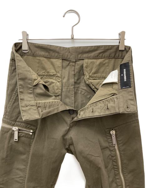 DSQUARED2（ディースクエアード）DSQUARED2 (ディースクエアード) Cargo Trousers　S71KB0358 カーキ サイズ:42の古着・服飾アイテム