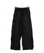 BEAUTY&YOUTHビューティーアンドユース）の古着「ツイルパッチポケットイージーパンツ」｜ブラック