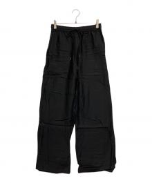 BEAUTY&YOUTH（ビューティーアンドユース）の古着「ツイルパッチポケットイージーパンツ」｜ブラック