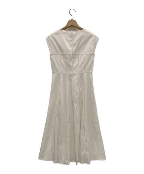 ANAYI（アナイ）ANAYI (アナイ) デニムライクフレア ワンピース ホワイト サイズ:36の古着・服飾アイテム