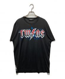 DSQUARED2（ディースクエアード）の古着「プリントTシャツ」｜ブラック