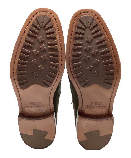 POLO RALPH LAUREN（ポロ・ラルフローレン）POLO RALPH LAUREN (ポロ・ラルフローレン) ウィングチップシューズ オリーブ サイズ:-の古着・服飾アイテム