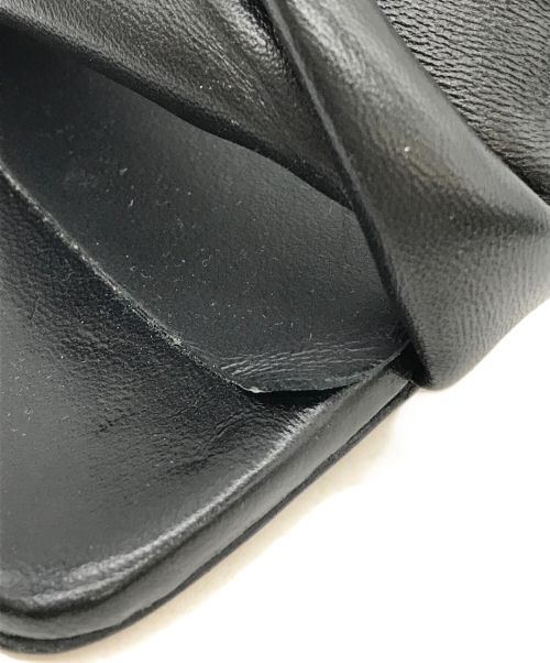 CORSO ROMA 9（コルソローマノーヴェ）CORSO ROMA 9 (コルソローマノーヴェ) ストラップヒールサンダル ブラック サイズ:37の古着・服飾アイテム