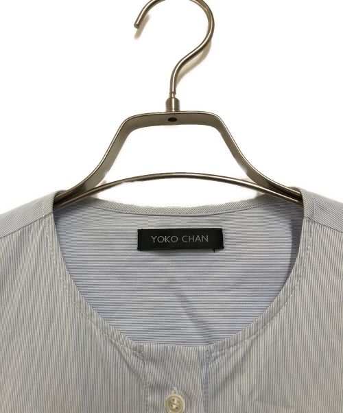 YOKO CHAN（ヨーコチャン）YOKO CHAN (ヨーコチャン) ノースリーブブラウス スカイブルー サイズ:38の古着・服飾アイテム