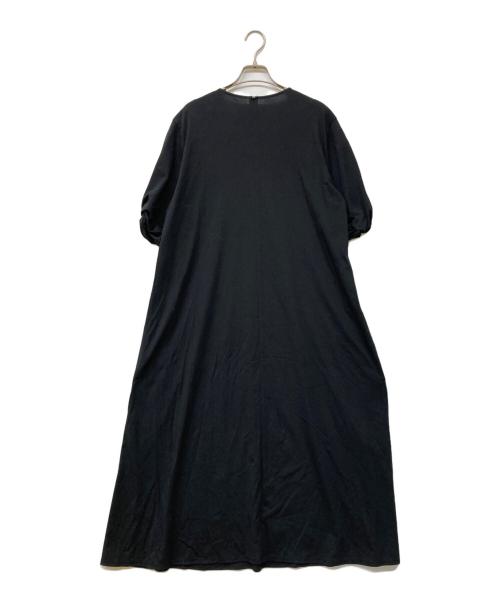 23区（ニジュウサンク）23区 (ニジュウサンク) ライトスムース Aライン ワンピース ブラック サイズ:40の古着・服飾アイテム